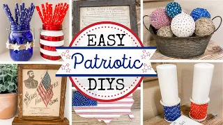 🇺🇸 Quick & Easy Patriotic Decor |  Dollar Tree DIYS 🇺🇸