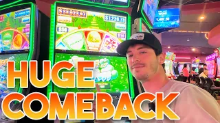 Huge Comeback On A Huff N More Puff Slot Machine At Coushatta Casino Resort!