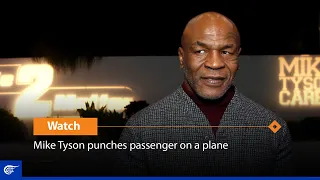 Mike Tyson punches passenger on a plane