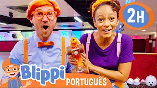 Blippi e Meekah Aprendem como Patinar! | 2 HORAS DE BLIPPI BRASIL! | Blippi em Português