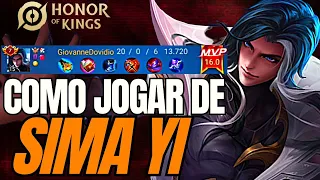 COMO JOGAR DE SIMA YI -  TUTORIAL COMPLETO DE SIMA YI - HONOR OF KINGS