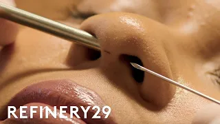 I Got A Septum Nose Piercing For The First Time | Macro Beauty | Refinery29