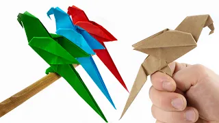 How to Make an Origami Parrot | Paper bird | Origami Crafts 🦜🦜🦜