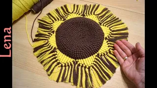𝗠𝗮𝗰𝗿𝗮𝗺𝗲 with 𝗟𝗲𝗻𝗮 🌻 Makramee Untersetzer Sonnenblume zum Geburtstag 🌻 Macrame sunflower coaster big