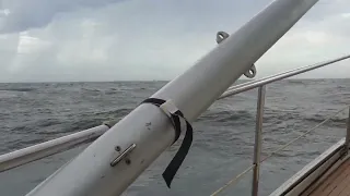 Crossing the Southport seaway bar.  Gold Coast QLD