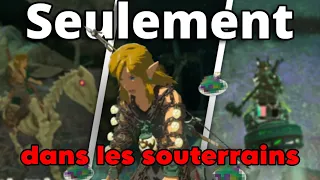 FINIR ZELDA TOTK SEULEMENT DANS LES SOUTERRAINS !