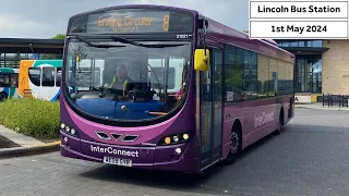 Buses at Lincoln Central Bus Station (01/05/2024)