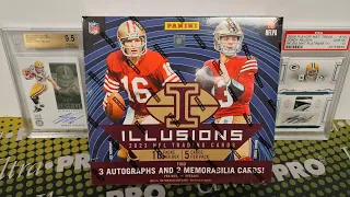 2023 Illusions Football Hobby Box Opening. 5 Hits per Box!!