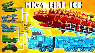 MONSTER TRUCK : ICE MKZT Ballistic Missile Hybrid FIRE Monster Ballon | Arena Tank Cartoon