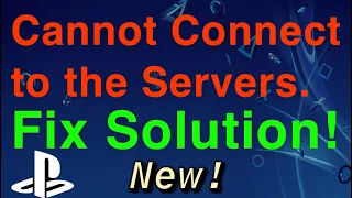 PS4 CANNOT CONNECT TO THE SERVERS SOLUTION FIX! Easy
