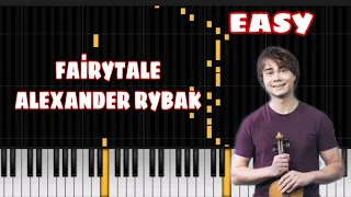 Fairytale - Alexander Rybak |Piano, piyano, easy