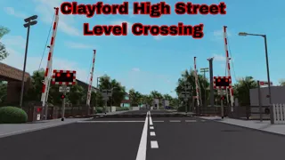 *MISUSE + HANGMAN* Clayford High Street Level Crossing | ROBLOX