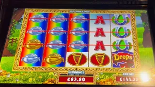 Arcade Slots Session Pt 3/4 - Mainly Rainbow Riches Drops of Gold Ultra spins - Multiple Jackpots