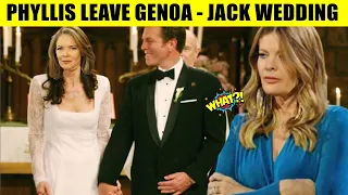 CBS Young And The Restless Spoiler Phyllis thinking about leaving Genoa - Jack and Diane get married