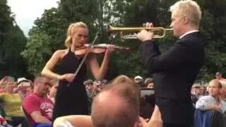 Chris Botti and Caroline Campbell at Ste. Michelle Winery, July 25.2015