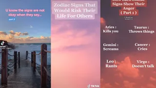 Zodiac signs TikTok |Part 2✨