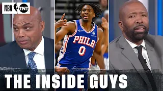 The Fellas React To Tyrese Maxey Career-Night In Utah | NBA on TNT