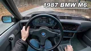 Driving The 1987 BMW M6 - Revving out a German Icon (POV Binaural Audio)