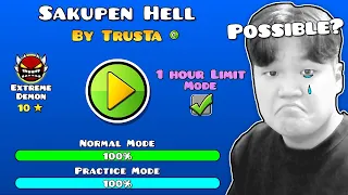 DORAMI vs SAKUPEN HELL🔥 (1 HOUR LIMIT CHALLENGE) | Geometry Dash