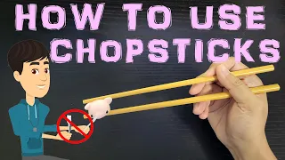 How to Use Chopsticks Correctly | Learn to Use Chopsticks - Quick 1 Minute Beginner's Guide