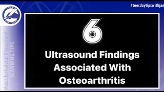 Sonographic signs of osteoarthritis