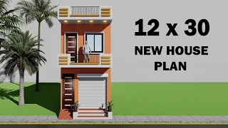 Small shop with house plan,3D 12*30 dukan or makan ka naksha,3D ghar ka naksha,duplex shop plan