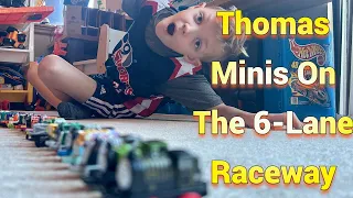 Thomas Mini Races on 6 Lane Raceway!