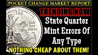 AMAZING $25+ FLOOR! DO NOT TOSS THESE State Quarter Mint Errors!! POCKET CHANGE MARKET REPORT