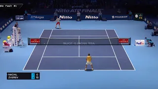 Rafael Nadal vs. Alexander Zverev - Nitto ATP Finals - Round Robin - Tennis Elbow 2013 Gameplay