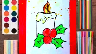 Candle Drawing | Drawing for Kids | Drawing and Colouring | Toddlers & Kids |  mombatti ka drawing