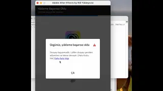 146 kodlu hata çözümü After Effects Mac - Error code 146