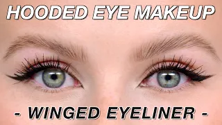 Hooded Eye Makeup Technique | Winged Eyeliner
