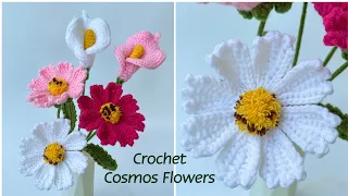 #143 Crochet Cosmos Flowers | Móc Hoa Sao Nhái | Dương Liễu Handmade