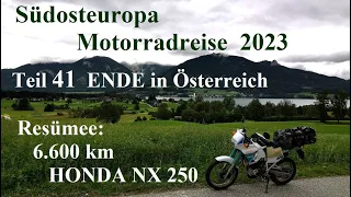 Motorrad | Motorcycle 🔥 #Südosteuropa-Reise 2023 mit #HondaNX250 Teil 41 ENDE #Resümee nach 6.600km