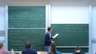 Quantum field theory, Lecture 1