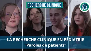 Recherche clinique en pédiatrie « Paroles de patients »