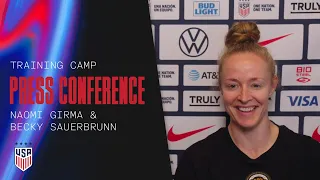 TRAINING CAMP PRESS CONFERENCE: Naomi Girma & Becky Sauerbrunn - October 23, 2023