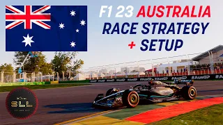 F1 23 | AUSTRALIA | HOTLAP | RACE STRATEGY + SETUP!
