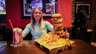 This Challenge Is Hidden In A Vegas Casino | The "Do It In Public" Burger Challenge