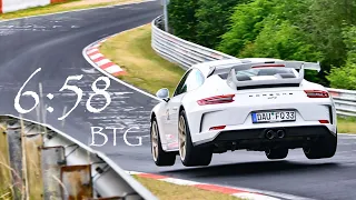 6:58 BTG in a manual Porsche 991.2 GT3 on the Nordschleife