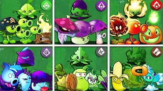 PEA x POISON x FIRE x SHADOW x SPEAR x PULT - Who Will Win? - Pvz 2 Team Plant Battlez