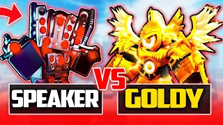 TITAN SPEAKERMAN VS GODLY TV MAN in Toilet Tower Defense Roblox