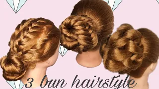 3 Bun Hairstyles For Everyone|Easy and Simple|#hairstyle #hairtutorial #easyhairstyle #hairgoals