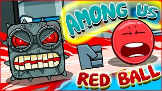 AMONG US VS RED BALL 4 IMPOSTER ! КРАСНЫЙ ШАРИК против АМОНГ АС ПРЕДАТЕЛЬ ! animation