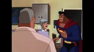 Superman talks with his parents after Clark's "death" (Superman: The Animated Series)