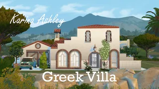 Greek Villa // Sims4 // CC Speed Build