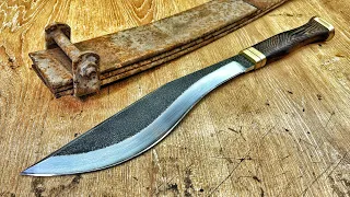 Making A Kukri From An Old Spring