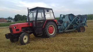 Lisovanie slamy || Zetor 5711+ Fortschritt K442