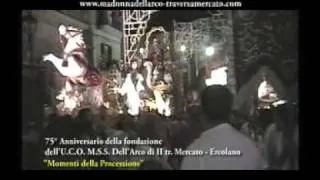 processione 75° anniversario U.C.O. Madonna Dell'Arco - traversa mercato - Ercolano