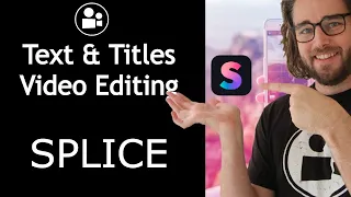 How to add text to Splice Video - iPhone Video Editing Tutorials